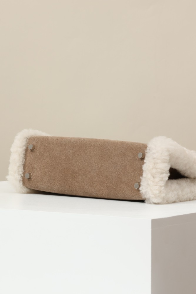 NIGO Hermes Women Solid Color Suede Plush Fashion Temperament Tote Shoulder Bag Bags #nigo74714
