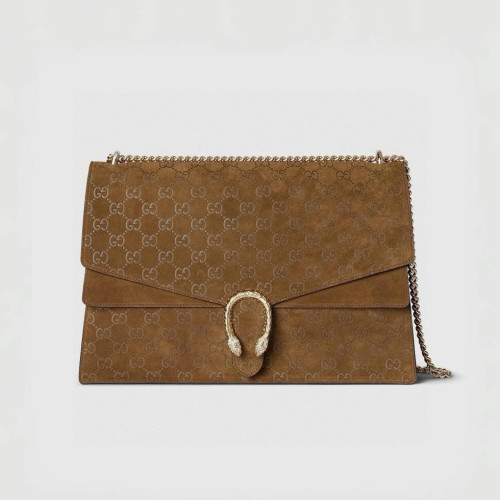 NIGO Gucci Dionysus Women's Sliding Chain Tiger Head Lock Clasp Solid Color Suede Crossbody Shoulder Bag Bags #nigo74692