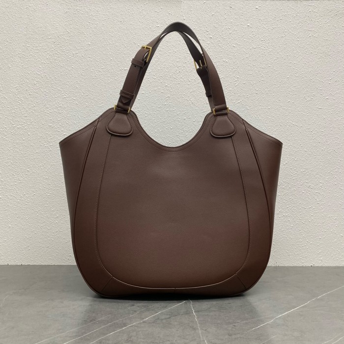 NIGO Celine Women's Gold Finish Adjustable Handle Calfskin Leather Solid Color Tote Bag Bags #nigo74681