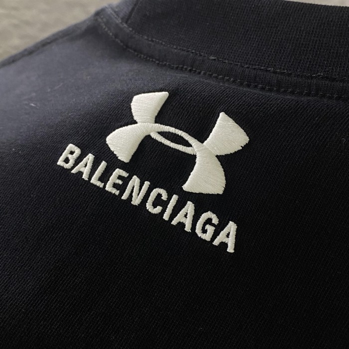 NIGO Balenciaga Men's And Women's Summer Solid Color Logo Pattern Round Neck Cotton Short Sleeve T-shirt #nigo74684