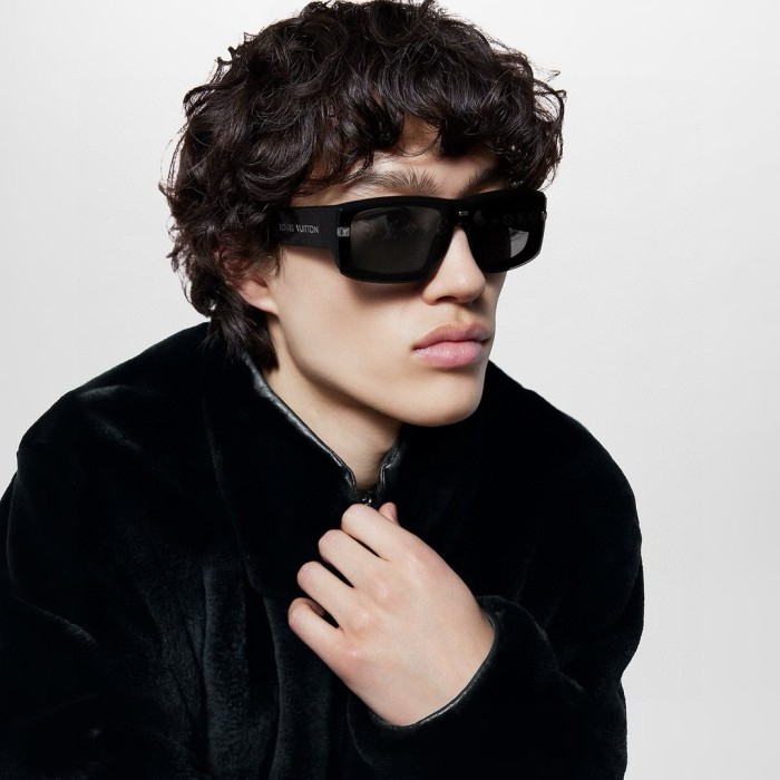 NIGO Louis Vuitton Men's Logo Decorative Lens Square Sunglasses with Replaceable Lenses Eyeglasses Glasses #nigo74687