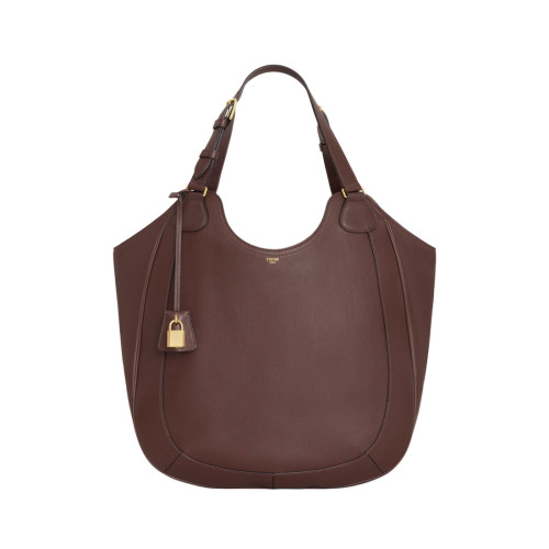NIGO Celine Women's Gold Finish Adjustable Handle Calfskin Leather Solid Color Tote Bag Bags #nigo74681