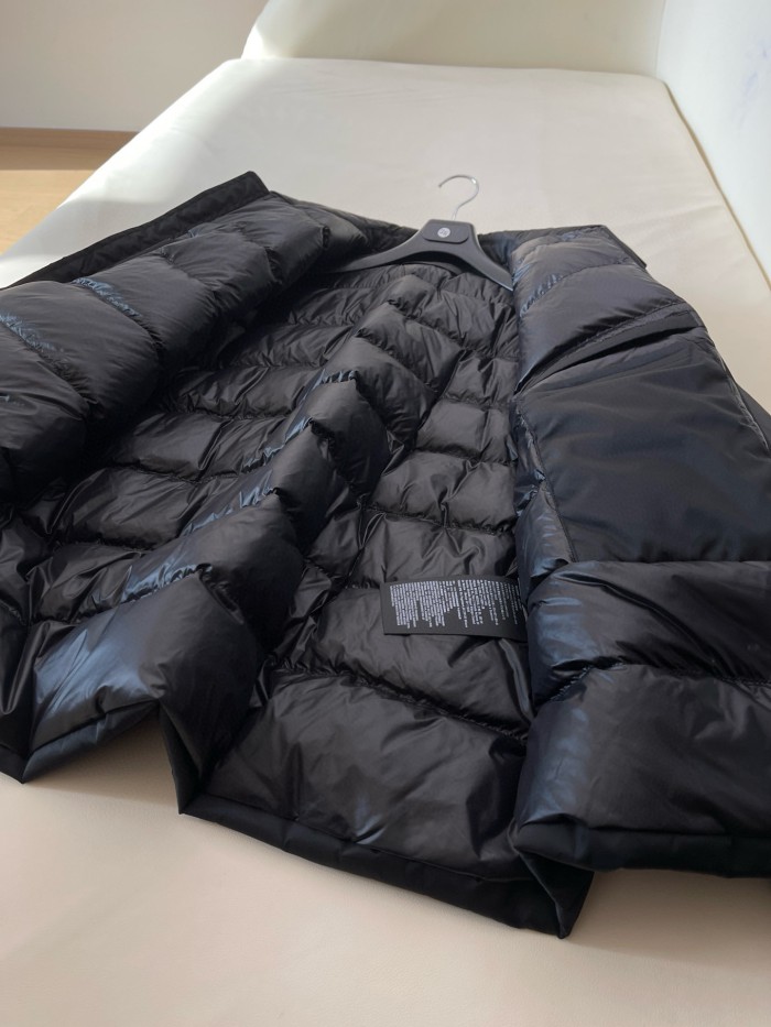 NIGO Prada Men's Fall And Winter Black Nylon Waterproof Zipper Puffer Down Long Sleeve Jacket #nigo74697