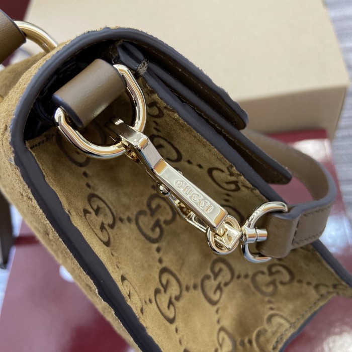 NIGO Gucci Dionysus Women's Sliding Chain Tiger Head Lock Clasp Solid Color Suede Crossbody Shoulder Bag Bags #nigo74692