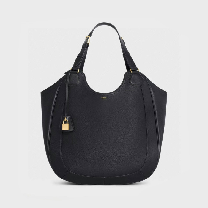 NIGO Celine Women's Gold Finish Adjustable Handle Calfskin Leather Solid Color Tote Bag Bags #nigo74681