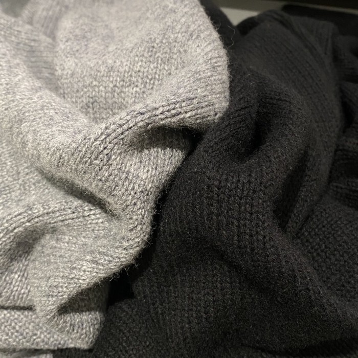 NIGO Prada Men's Spring And Fall Solid Color Round Neck Printed Logo Cashmere Knit Sweater Pullover #nigo74724