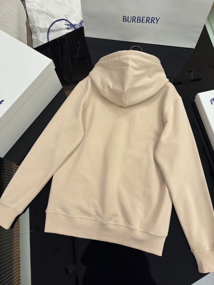 NIGO Burberry Men's Spring and Autumn Solid Color Plaid Pocket Loose Hooded Long Sleeve Sweatshirt #nigo74743