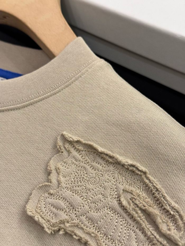 NIGO Burberry Men's Spring And Fall Solid Color Embroidery Pattern Print Round Neck Long Sleeved Sweatshirt Elastic Drawstring Casual Pants Suit Set #nigo74742