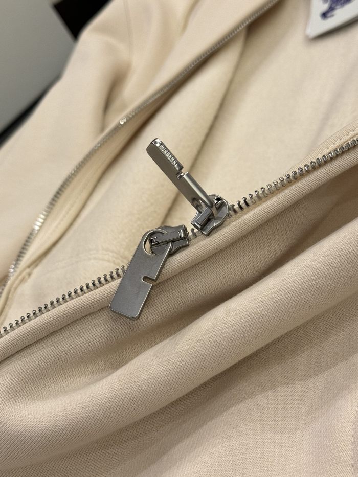 NIGO Burberry Men's Spring and Autumn Embroidery Pattern Printed Cotton Hooded Zipper Long Sleeve Jacket #nigo74741
