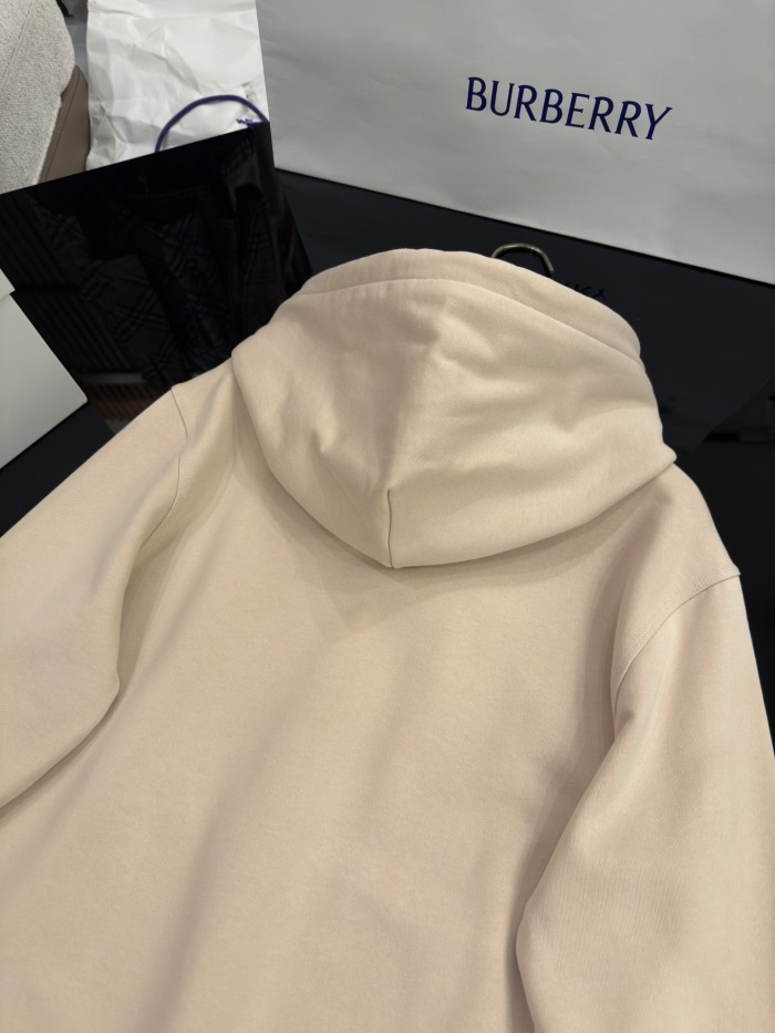 NIGO Burberry Men's Spring and Autumn Solid Color Plaid Pocket Loose Hooded Long Sleeve Sweatshirt #nigo74743