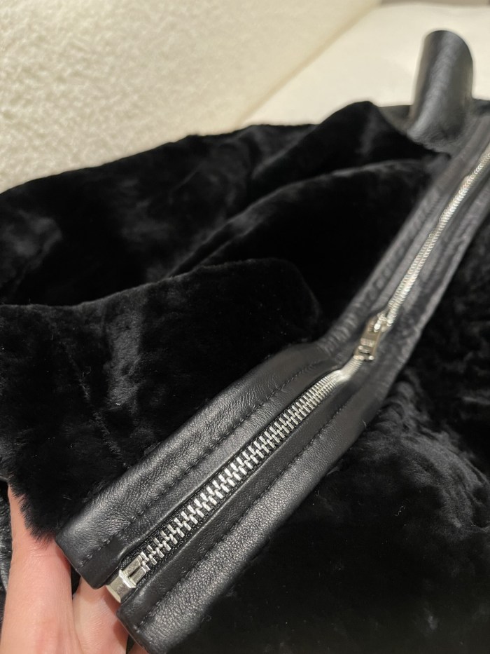 NIGO Prada Women's Autumn and Winter Fur One Patchwork Lamb's Wool Zipper Long Sleeve Jacket #nigo74737