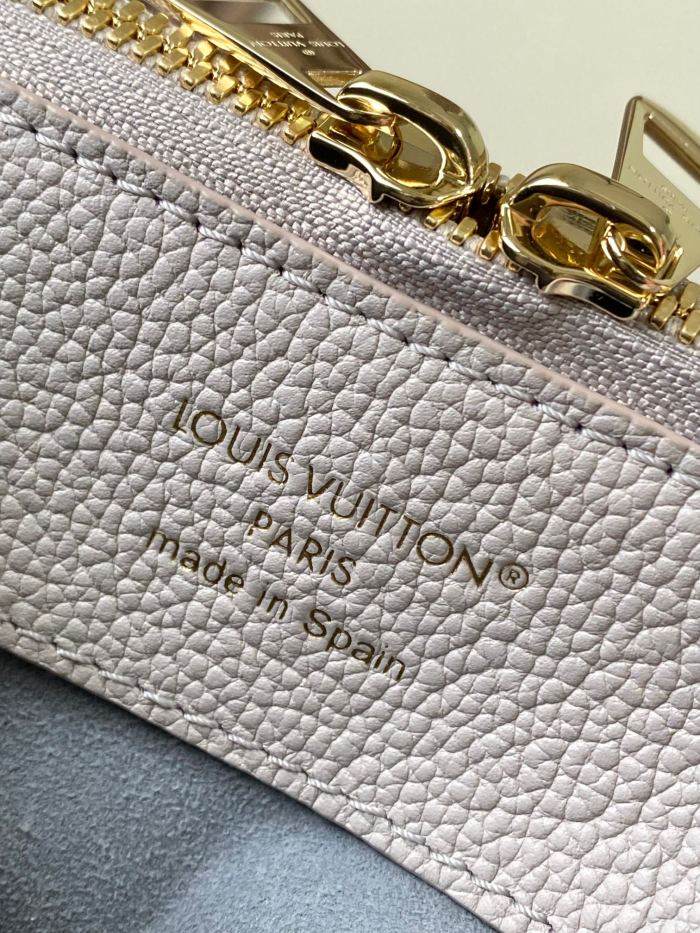 NIGO Louis Vuitton Women's Solid Color Monogram Logo Adjustable Shoulder Strap Leather Tote Shoulder Bag Bags #nigo74752