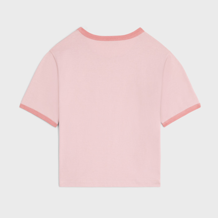 NIGO Celine Women's Summer Logo Letter Print Round Neck Cotton Short Sleeve T-Shirt #nigo74774
