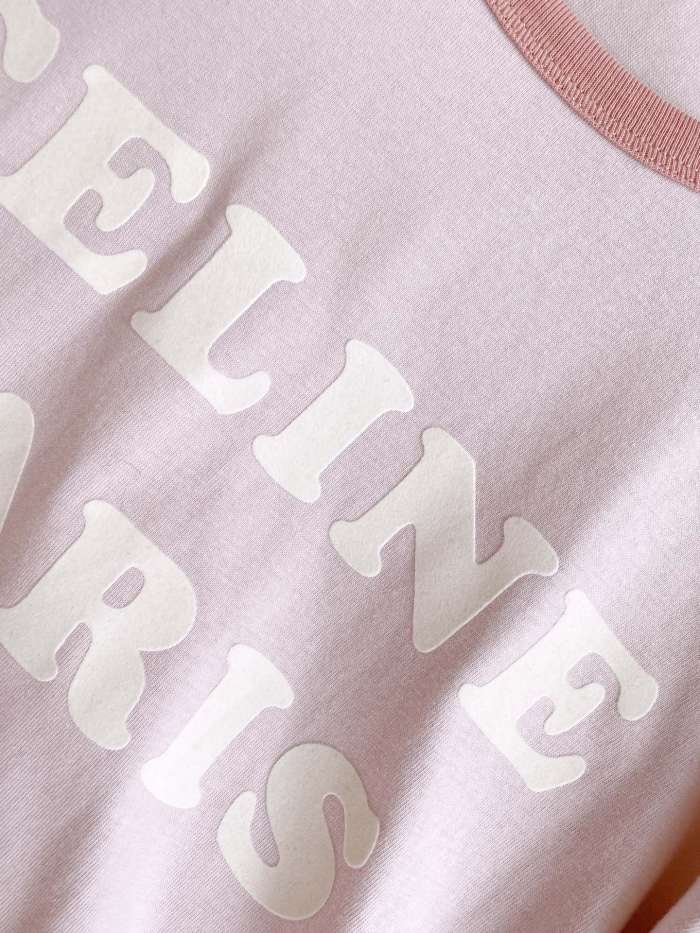 NIGO Celine Women's Summer Logo Letter Print Round Neck Cotton Short Sleeve T-Shirt #nigo74774