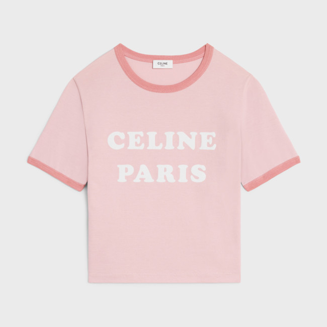 NIGO Celine Women's Summer Logo Letter Print Round Neck Cotton Short Sleeve T-Shirt #nigo74774