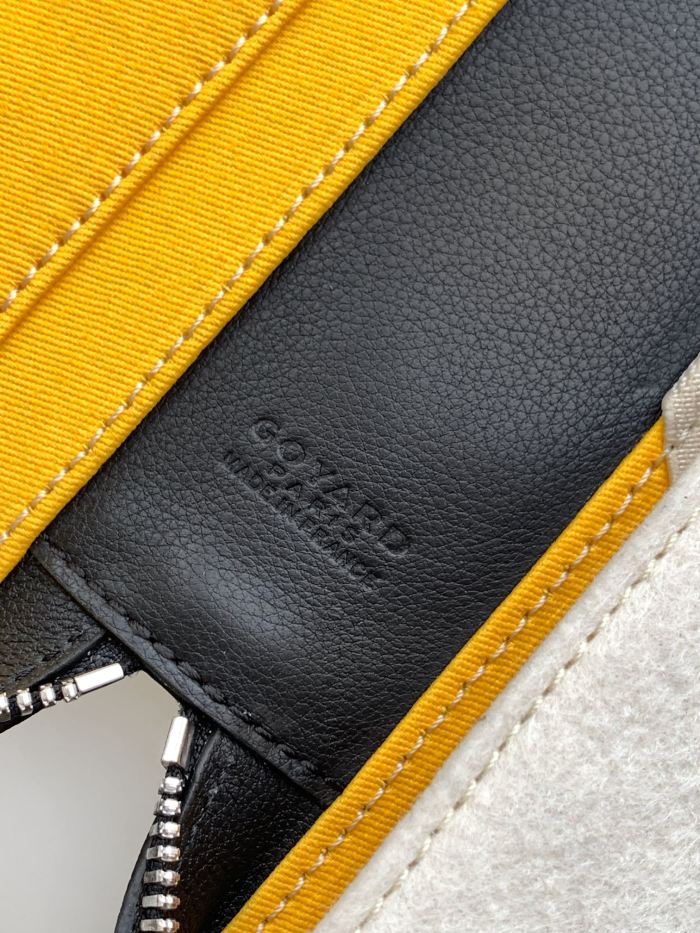 NIGO GOYARD Companion Men's Solid Color Old Flower Full Print Zipper Closure Canvas Spell Calfskin Business Bag Briefcase Bags #nigo74812