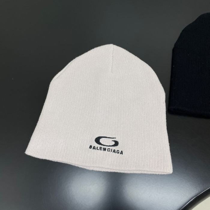 NIGO Balenciaga Men's And Women's Fall And Winter Logo Letter Printing Ribbed Knit Cotton Fleece Hat Cap #nigo74853
