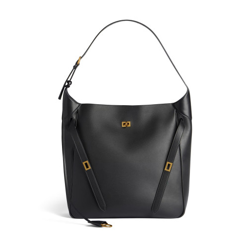 NIGO Balenciaga Women's Black Casual Leather Bel Air Large Hobo Shoulder Bags Handbags Tote Bags 8057582ABAV1000 Ngvp #nigo9832