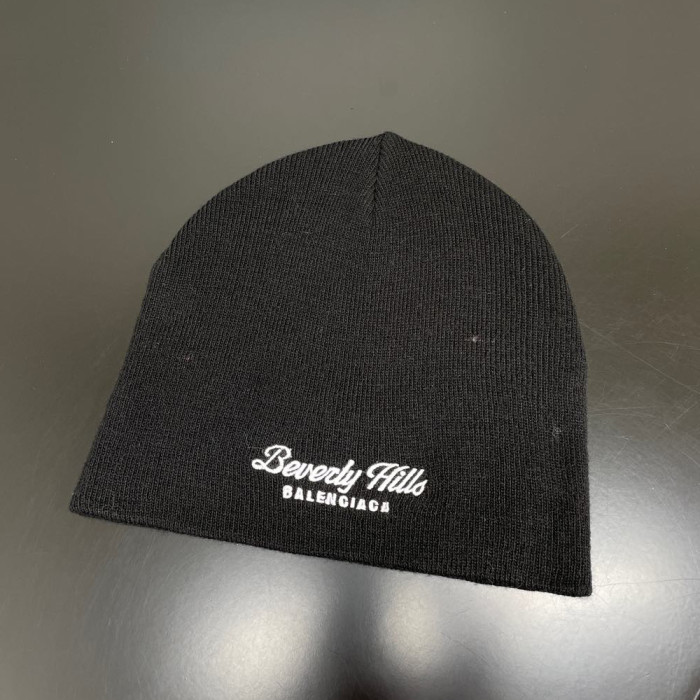 NIGO Balenciaga Men's And Women's Fall And Winter Logo Letter Printing Ribbed Knit Cotton Fleece Hat Cap #nigo74853