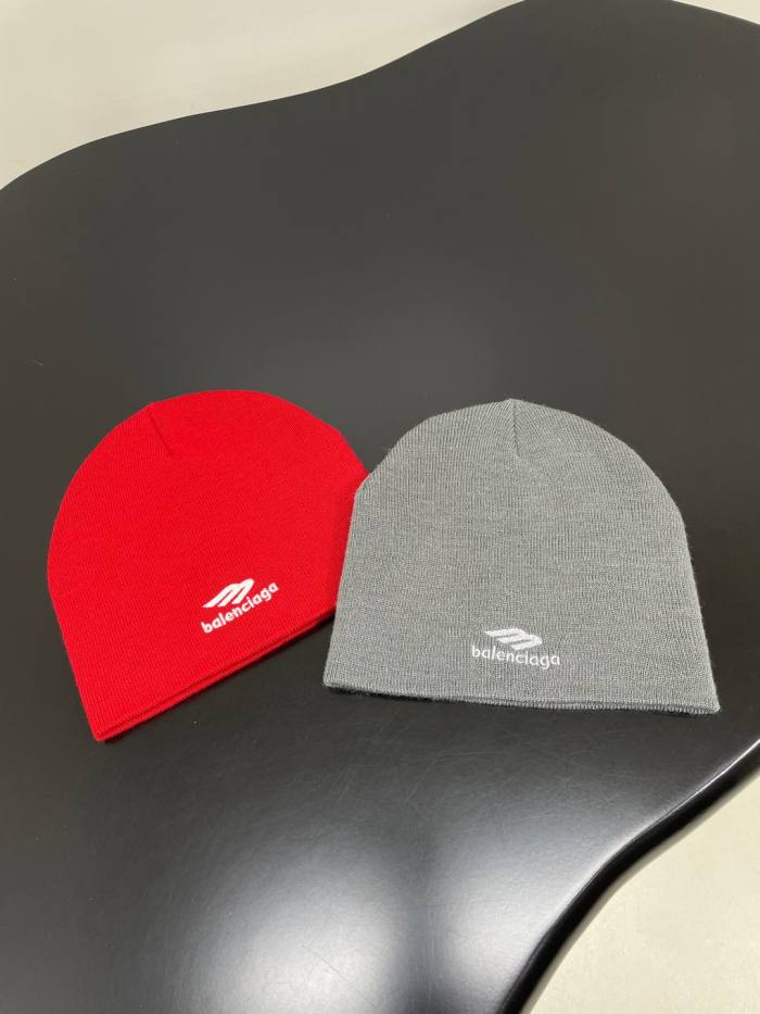 NIGO Balenciaga Men's And Women's Fall And Winter Logo Letter Printing Ribbed Knit Cotton Fleece Hat Cap #nigo74853