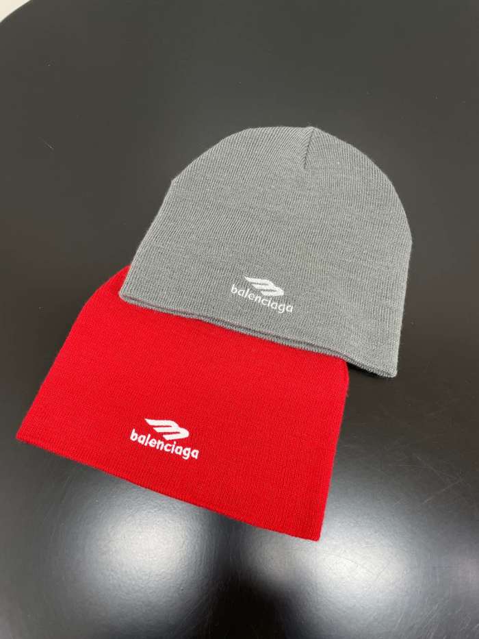 NIGO Balenciaga Men's And Women's Fall And Winter Logo Letter Printing Ribbed Knit Cotton Fleece Hat Cap #nigo74853