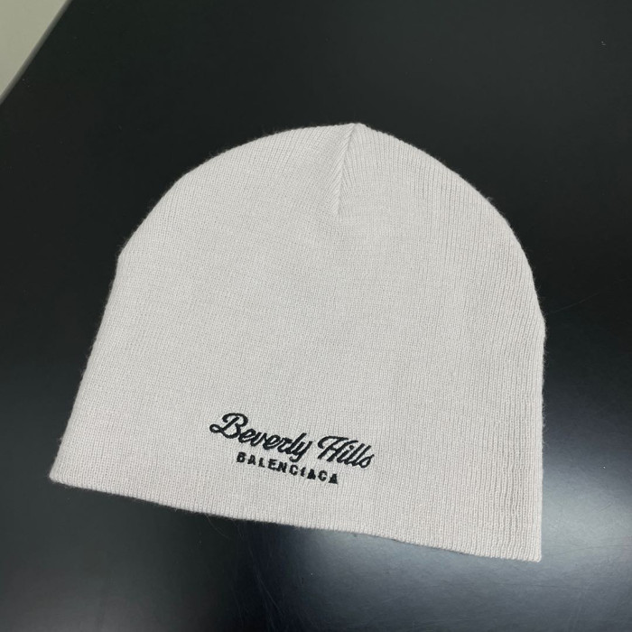 NIGO Balenciaga Men's And Women's Fall And Winter Logo Letter Printing Ribbed Knit Cotton Fleece Hat Cap #nigo74853