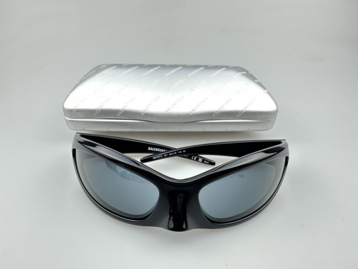 NIGO Balenciaga Men's And Women's Solid Color Temples Engraved Letters Printed Round Sunglasses Eyeglasses Glasses #nigo74876