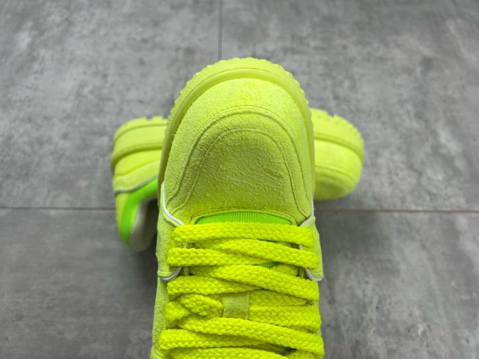 NIGO Louis Vuitton LV Trainer Maxi Men's Solid Colorblock Leather Lace-Up Low Top Board Shoes #nigo74859