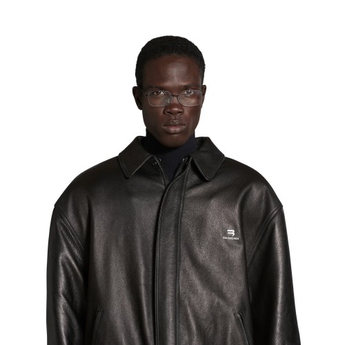 NIGO Balenciaga Men's Women's Spring, Autumn And Winter Sporty B Shearling Jacket Solid Color Logo Embroidery Lapel Casual Loose Sheepskin Coat #nigo71822