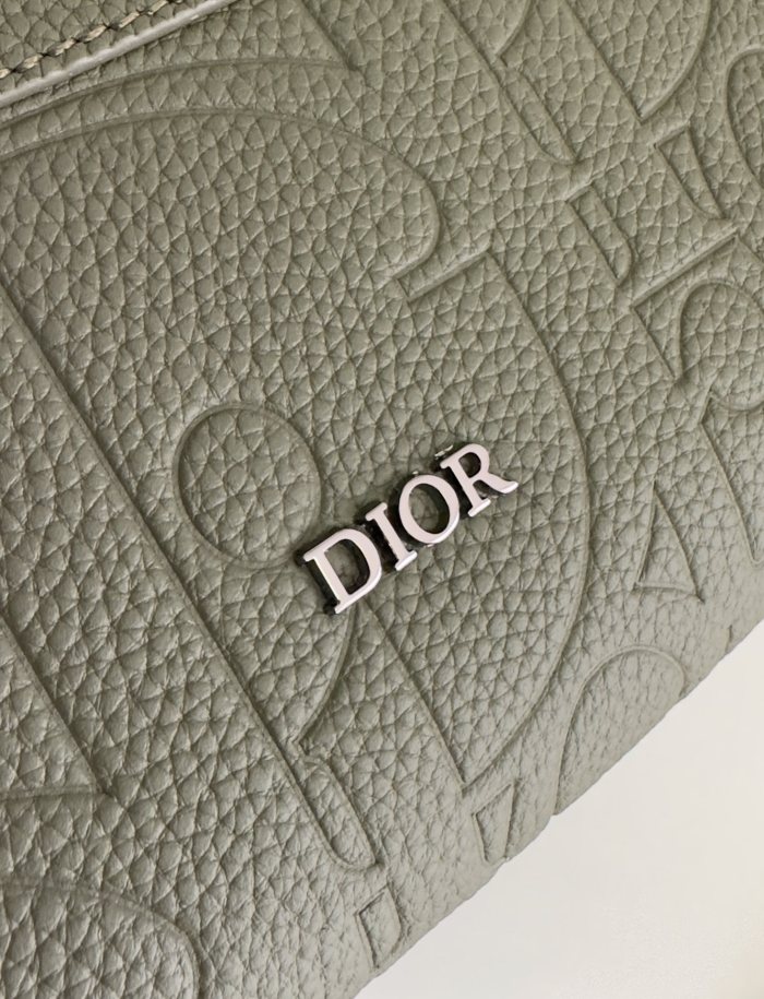 NIGO Dior Men's Rider 2.0 Zipperd Messenger Bag Logo Printed Cowhide Casual Solid Color Shoulder Bag #nigo71821