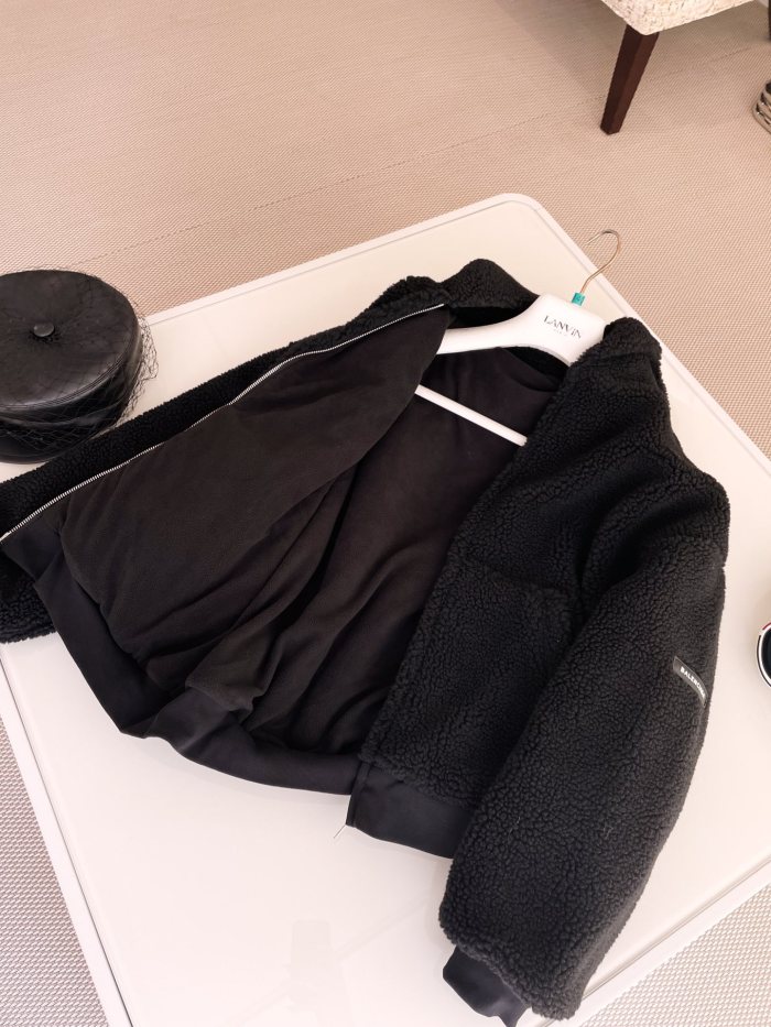 NIGO Balenciaga Men's and Women's Fall/Winter Solid Color Hooded Pellet Fleece Zipper Long Sleeve Jacket #nigo74895