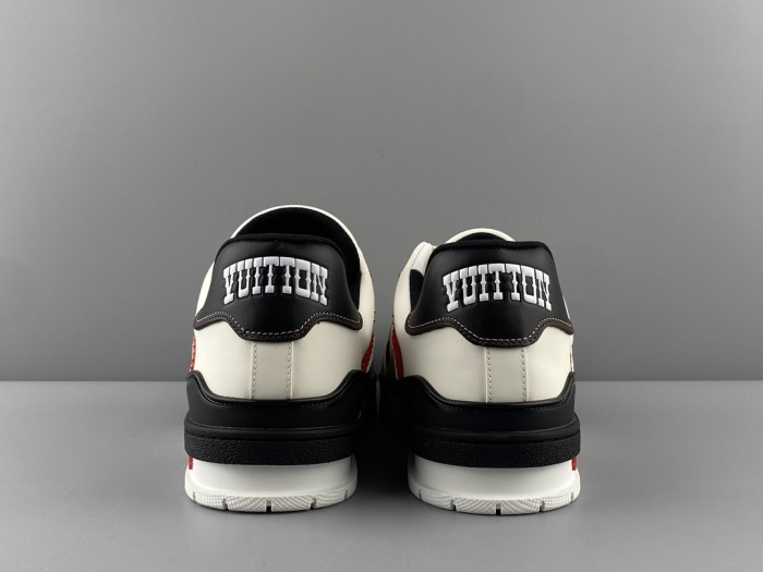 NIGO Louis Vuitton LV Trainer Men's Round Toe Colorblock Leather Lace-Up Low Top Board Shoes #nigo74898