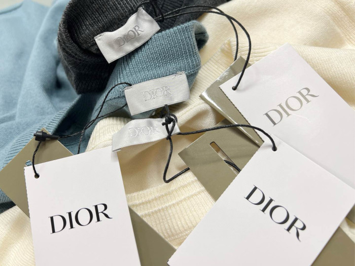 NIGO Dior Men's Summer Logo Embroidery Loose Solid Color Round Neck Cotton Short Sleeve T-Shirt #nigo74925