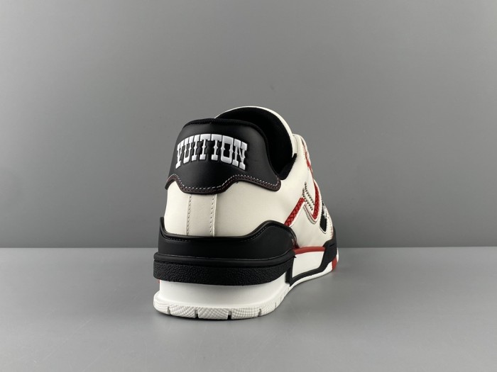 NIGO Louis Vuitton LV Trainer Men's Round Toe Colorblock Leather Lace-Up Low Top Board Shoes #nigo74898