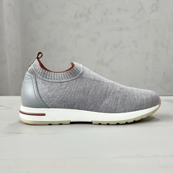 NIGO Loro Piana Men's Solid Color Round Toe Comfort Low Top Knit Life Casual Shoes #nigo74939