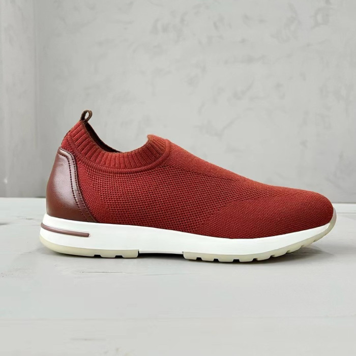 NIGO Loro Piana Men's Solid Color Round Toe Comfort Low Top Knit Life Casual Shoes #nigo74939