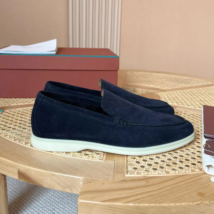 NIGO Loro Piana Men's Spring/Summer Solid Color Suede Leather Loafers Shoes #nigo74937