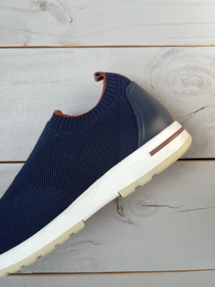 NIGO Loro Piana Men's Solid Color Round Toe Comfort Low Top Knit Life Casual Shoes #nigo74939