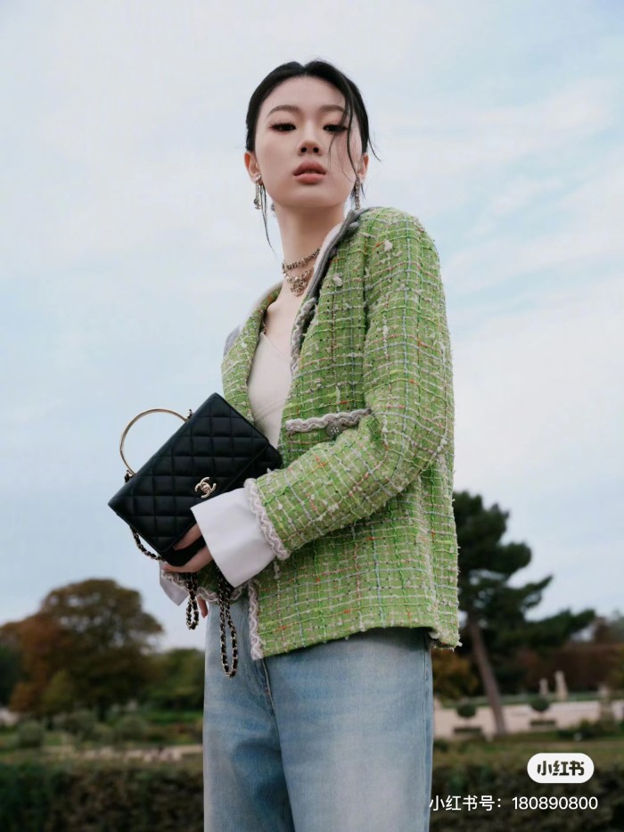 NIGO Chanel Women's Spring And Autumn Cotton Twill Round Neck Single Breasted Long Sleeve Hooded Solid Color Jacket Ngvp #nigo9845