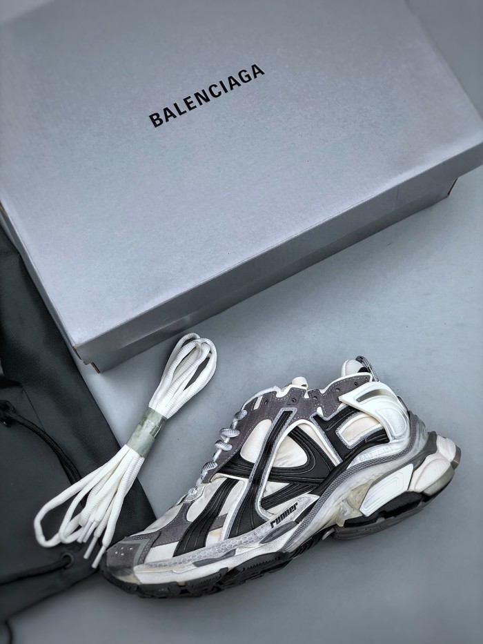 NIGO Balenciaga Runner Men's Women's Low-top Retro Trend Do Old Casual Lace-up Running Shoes #nigo74944