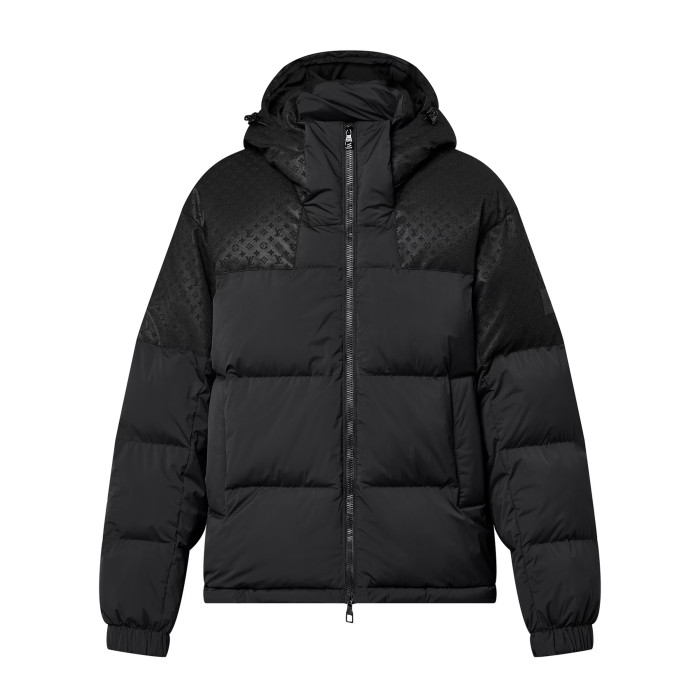 NIGO Louis Vuitton Men's Autumn and Winter Solid Color Logo Embossed Hooded Zipper Long Sleeve Warm Puffer Down Jacket #nigo74945