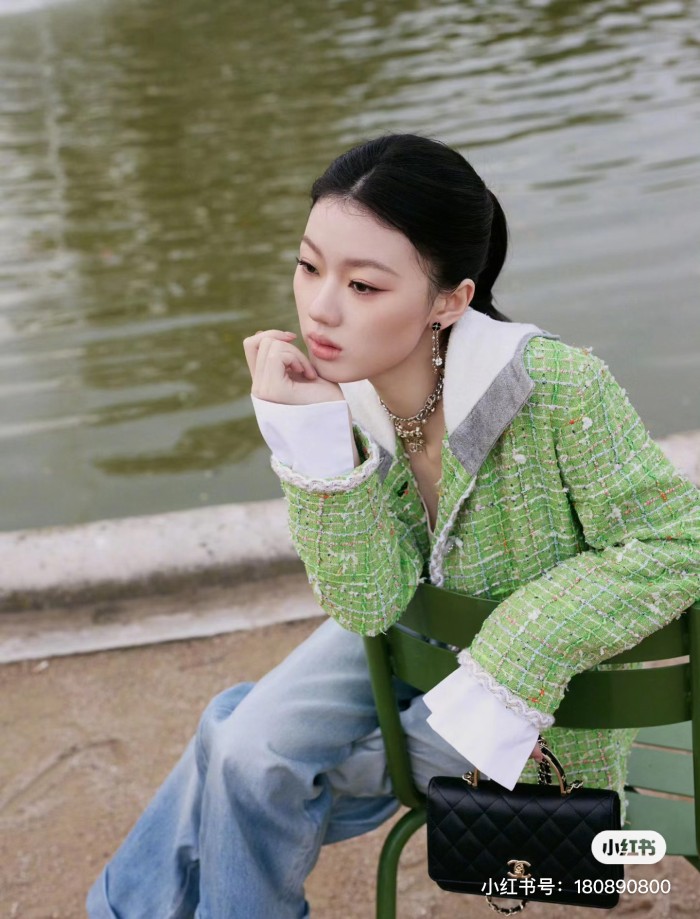 NIGO Chanel Women's Spring And Autumn Cotton Twill Round Neck Single Breasted Long Sleeve Hooded Solid Color Jacket Ngvp #nigo9845