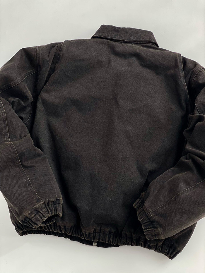 NIGO Prada Men's Autumn and Winter Solid Color Logo Applique Zipper Loose Denim Jacket #nigo74971