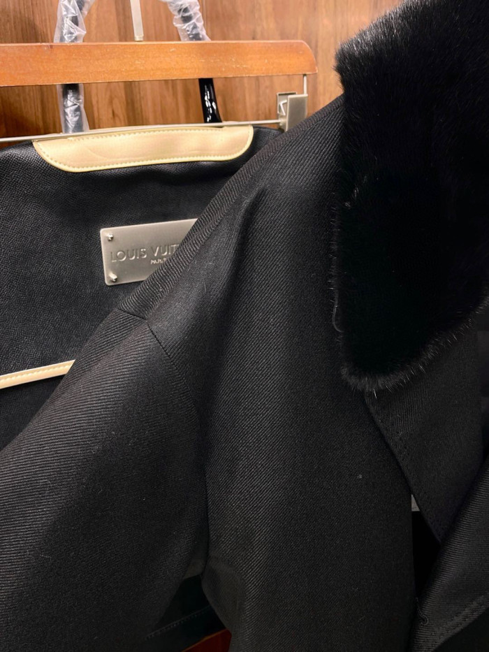 NIGO Louis Vuitton Men's Fall And Winter Mink Fur Collar Casual Down Jacket With Multiple Pockets Long Coat Ngvp #nigo9873