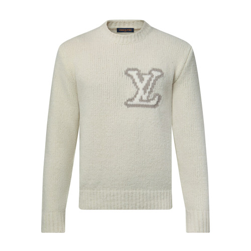 NIGO Louis Vuitton Women's Spring and Autumn Solid Color Letter Applique Crew Neck Knitted Sweater #nigo75121