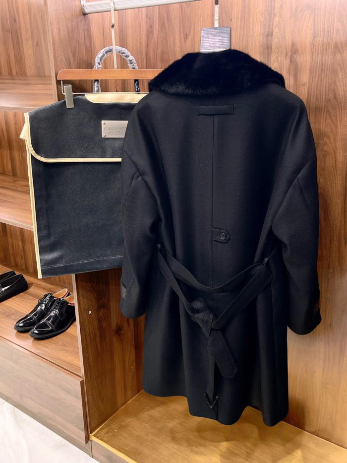 NIGO Louis Vuitton Men's Fall And Winter Mink Fur Collar Casual Down Jacket With Multiple Pockets Long Coat Ngvp #nigo9873