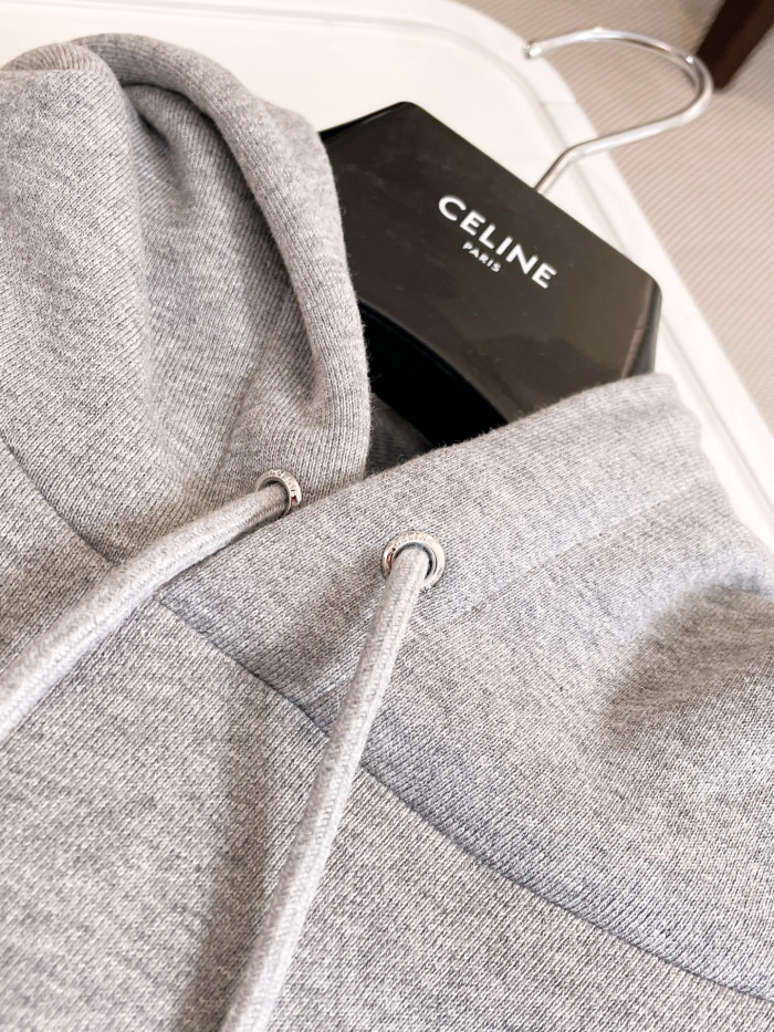 NIGO Celine Women's Spring and Autumn Solid Color Letter Printed Loose Hooded Pullover Long Sleeve Sweatshirt #nigo74999