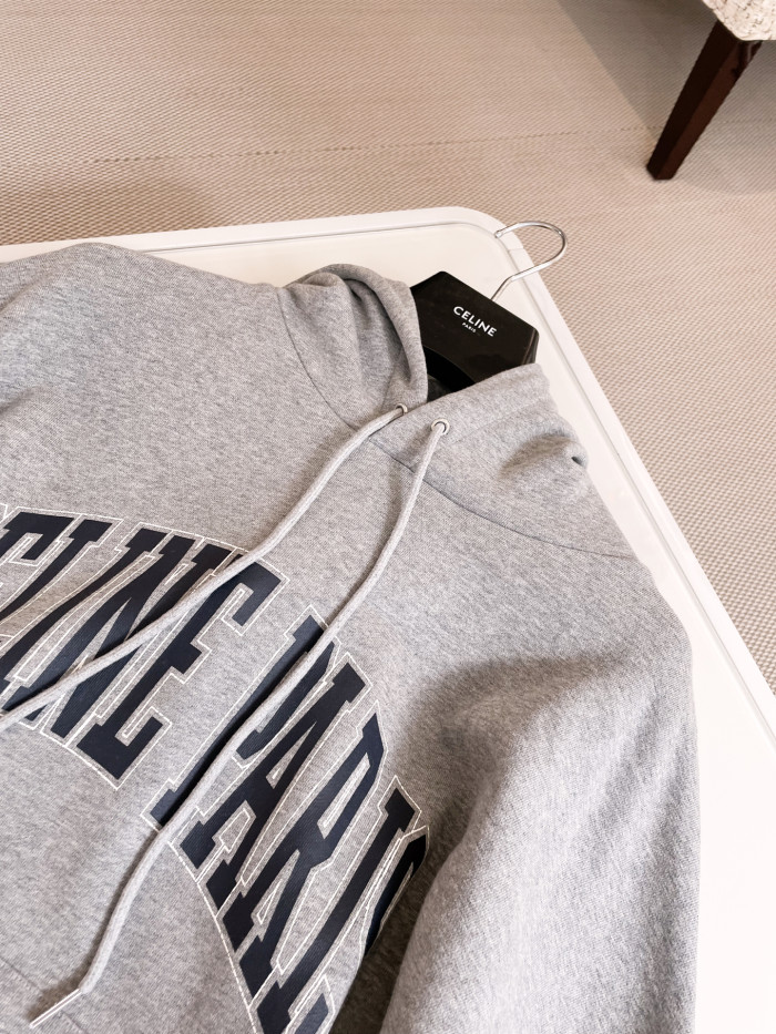 NIGO Celine Women's Spring and Autumn Solid Color Letter Printed Loose Hooded Pullover Long Sleeve Sweatshirt #nigo74999