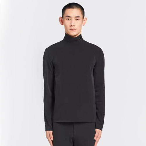 NIGO Prada Men's Women's Plain Knit Stand Collar Sweater Solid Colour Logo Fashion Casual Long Sleeve Pullover Sweater Top  #nigo71854