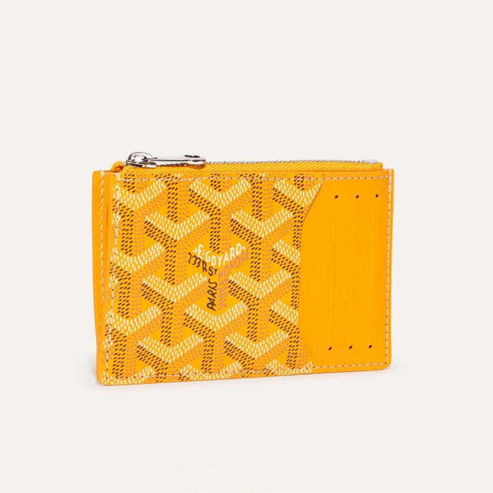 NIGO GOYARD Bourbon Men's and Women's Old Flower Full Print Zipper Closure Canvas Patchwork Leather Card Case Bag Bags #nigo75123